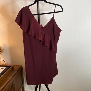 Asymmetrical mini dress